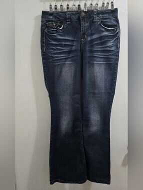 Zanadi Dark Indigo Jeans, Size 14, Like New